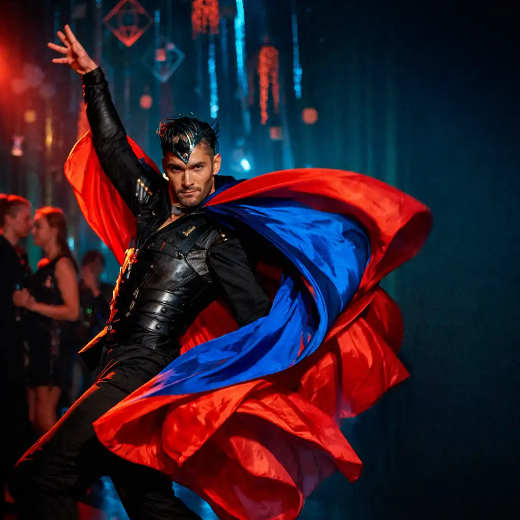 Performer v pohybu během tematického večera